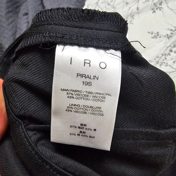 IRO Black High Waist Paperbag Shorts US 6 - Picture 7 of 7